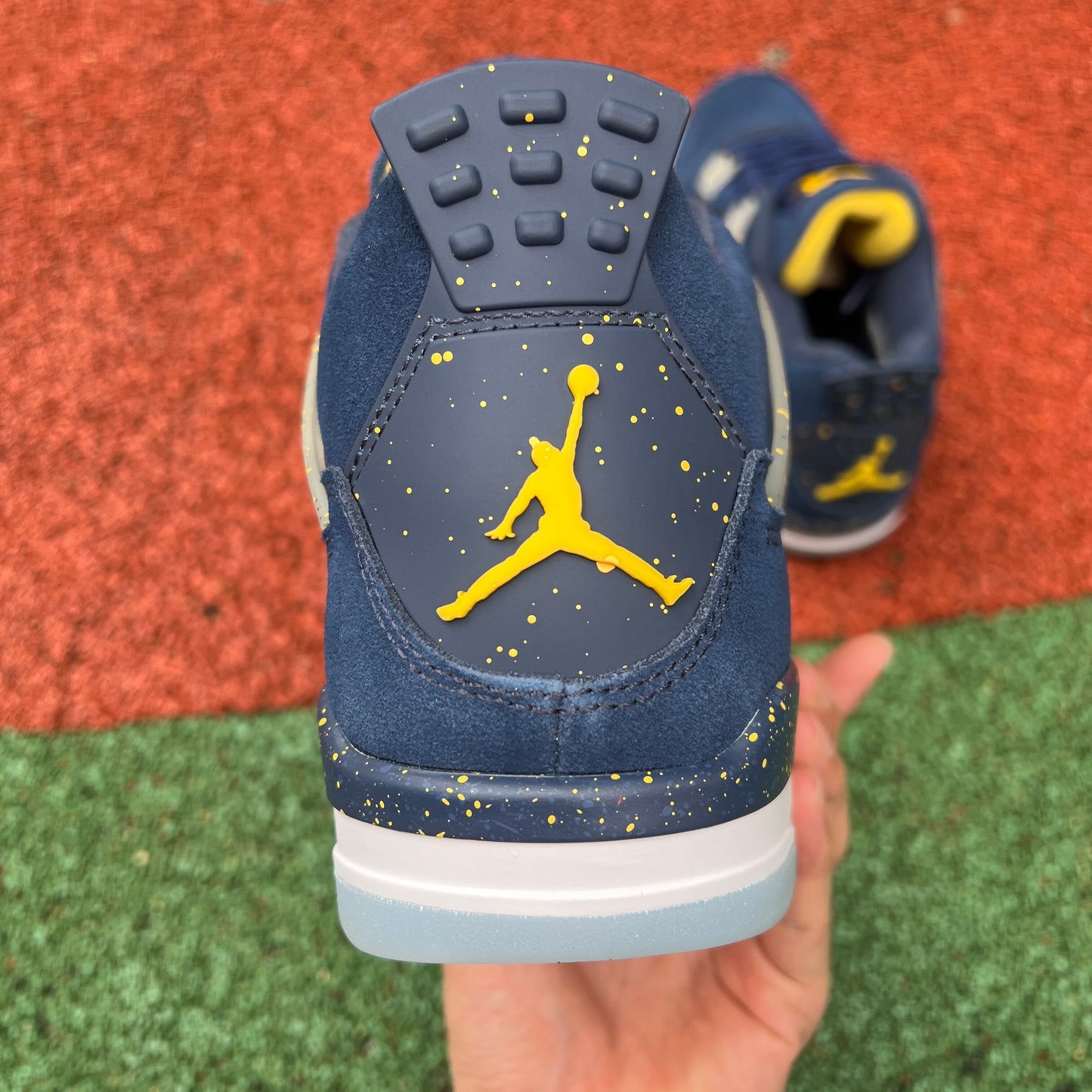 Jordan 4 - Michigan College Navy