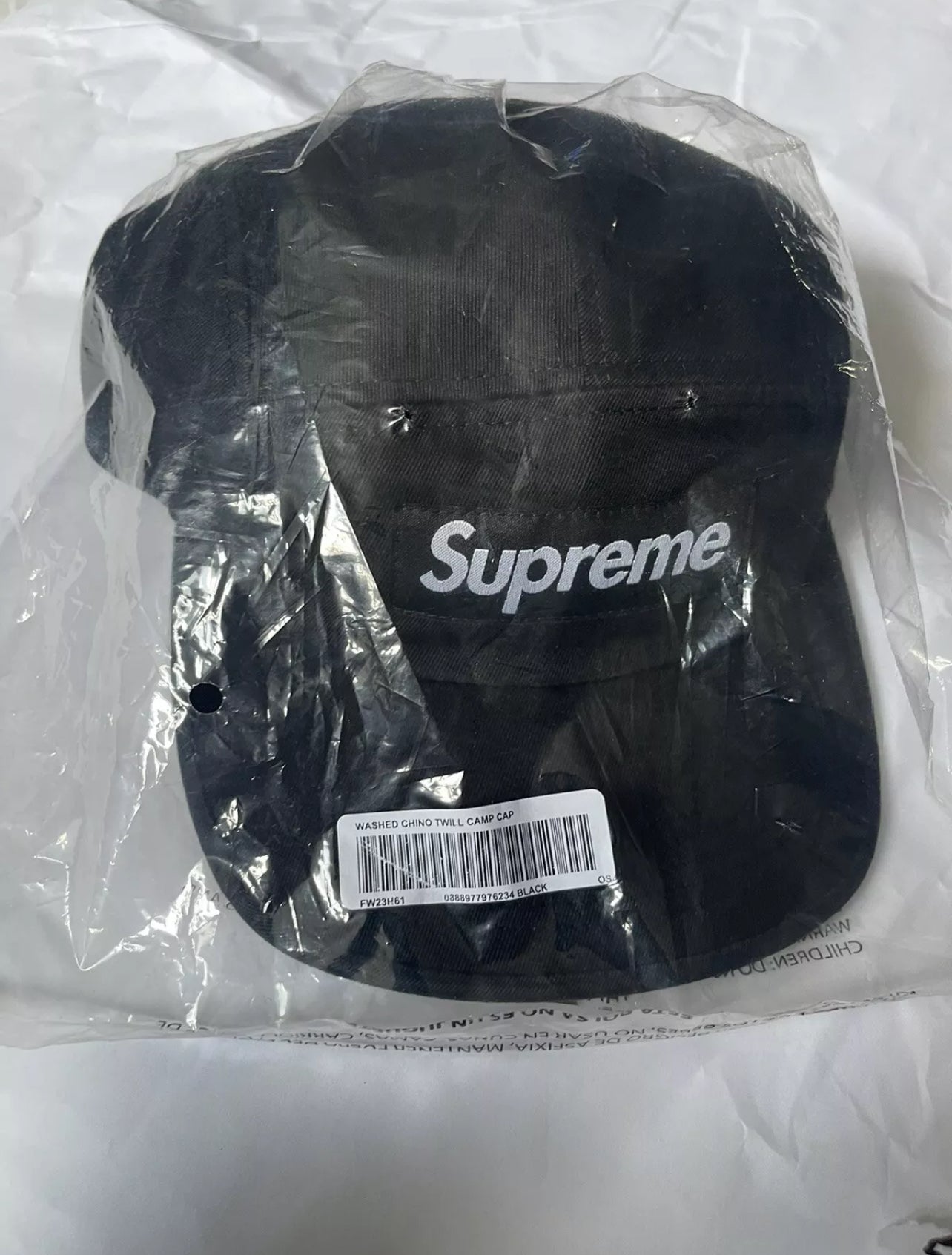 Supreme Gorra - Black Cap