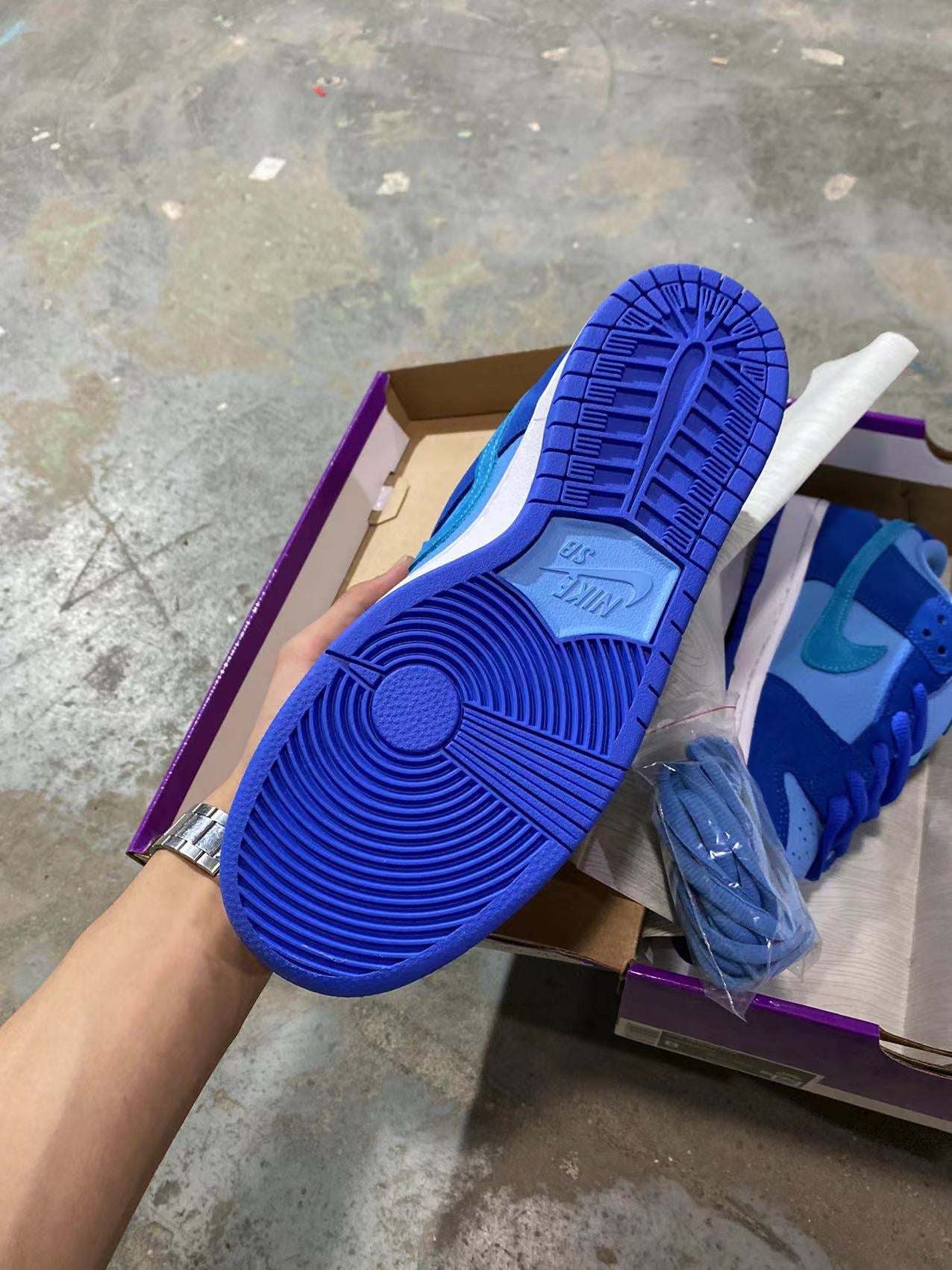A Nike SB Dunk- Blue Rasperry