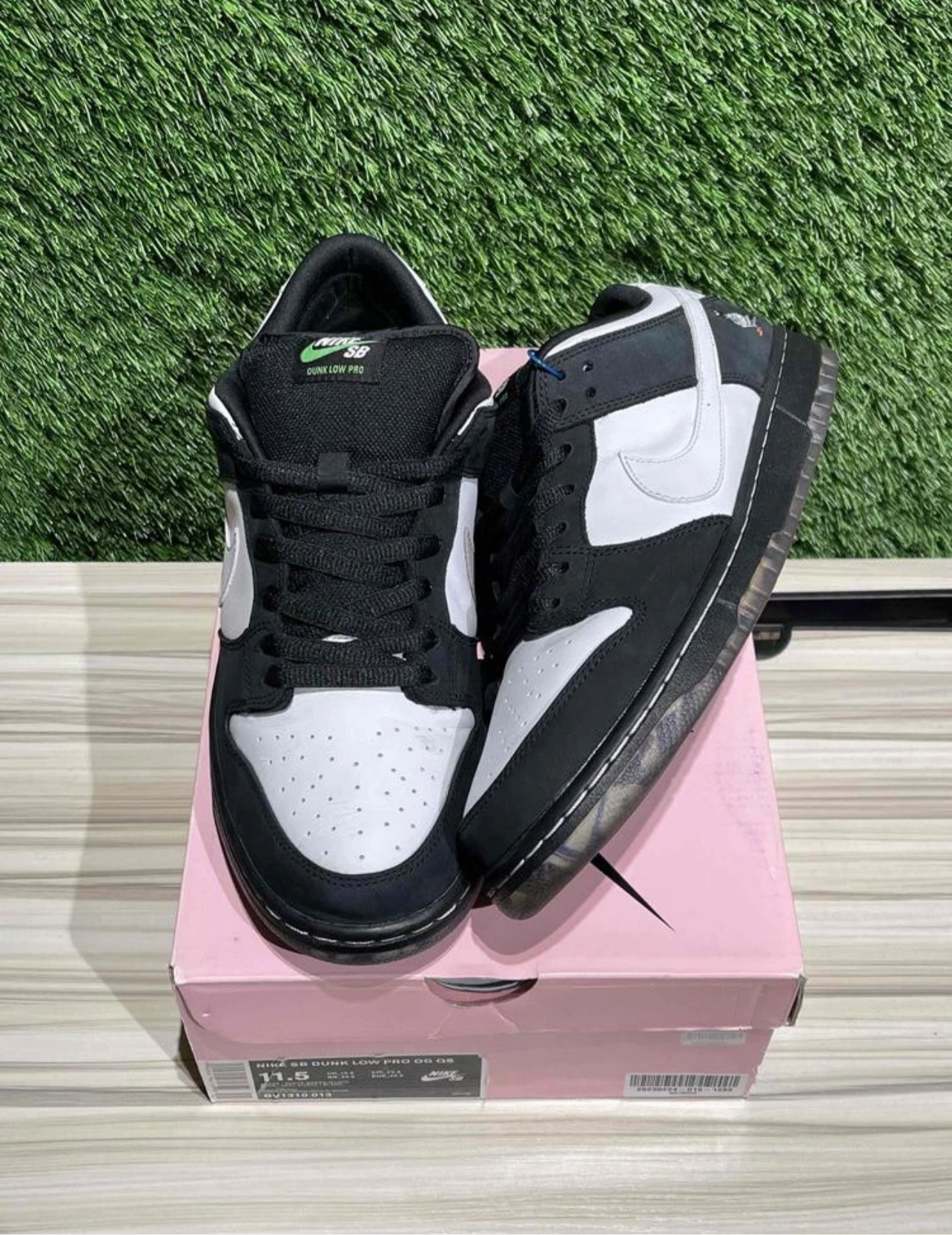 A Nike SB Dunk - Panda Pigeon