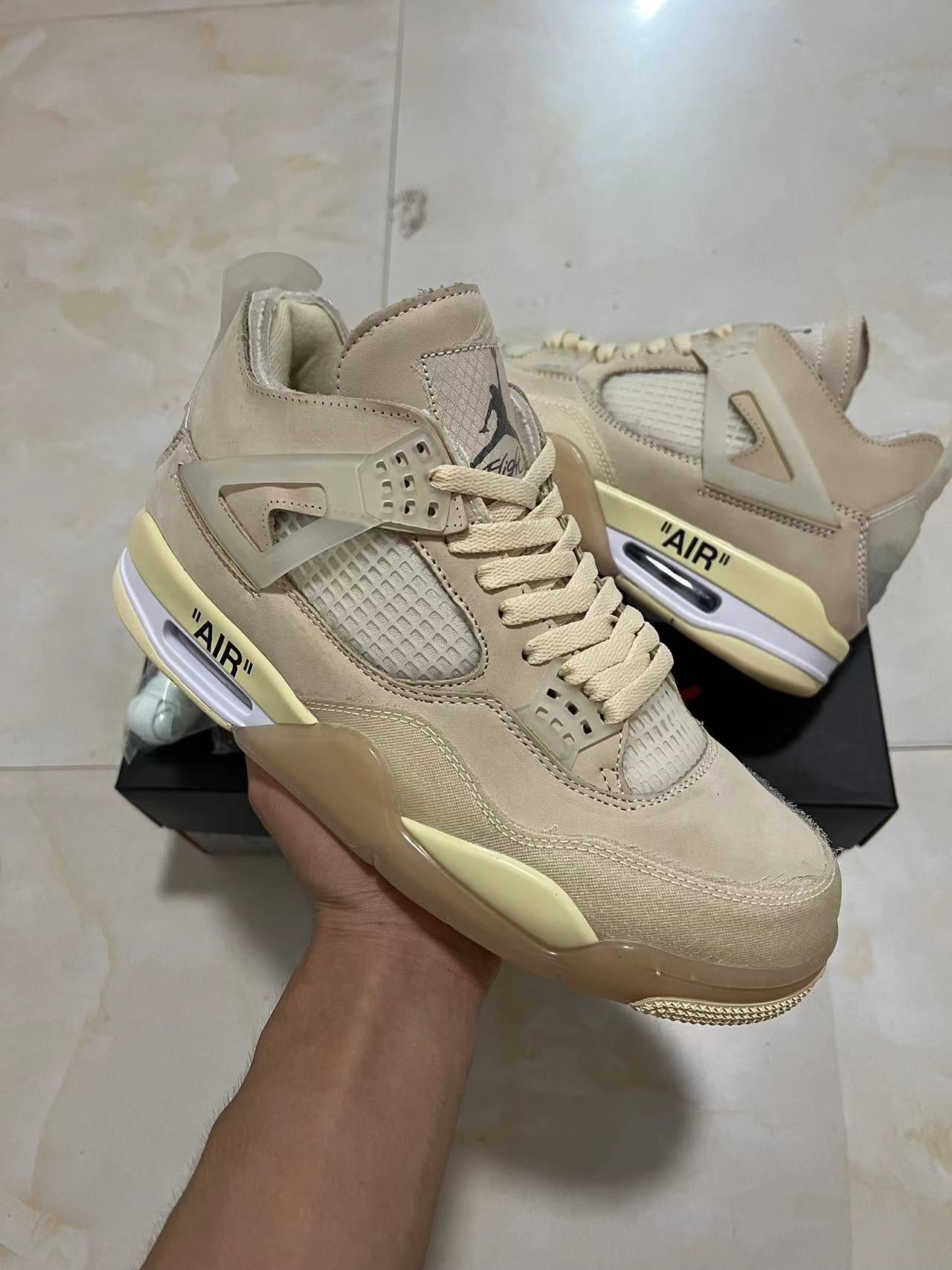 Jordan 4 - Sail Off White