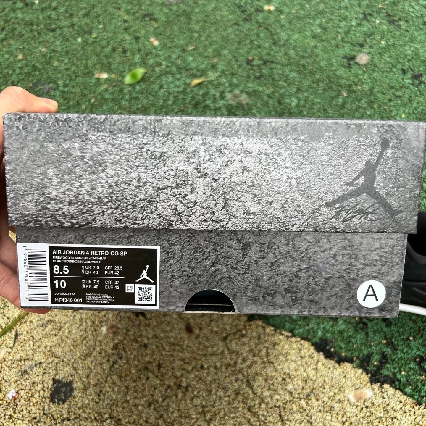Jordan 4 - Nigel Sylvester - Firewood Black
