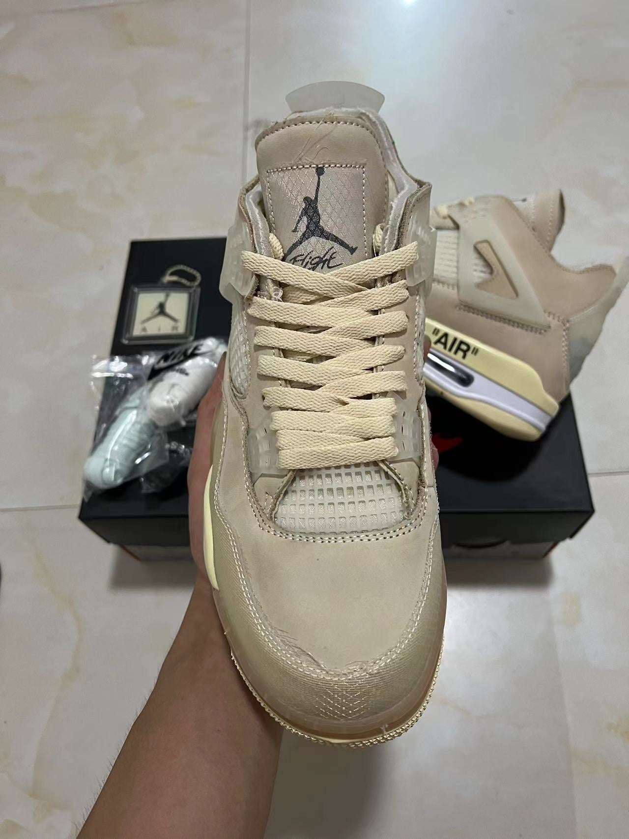 Jordan 4 - Sail Off White