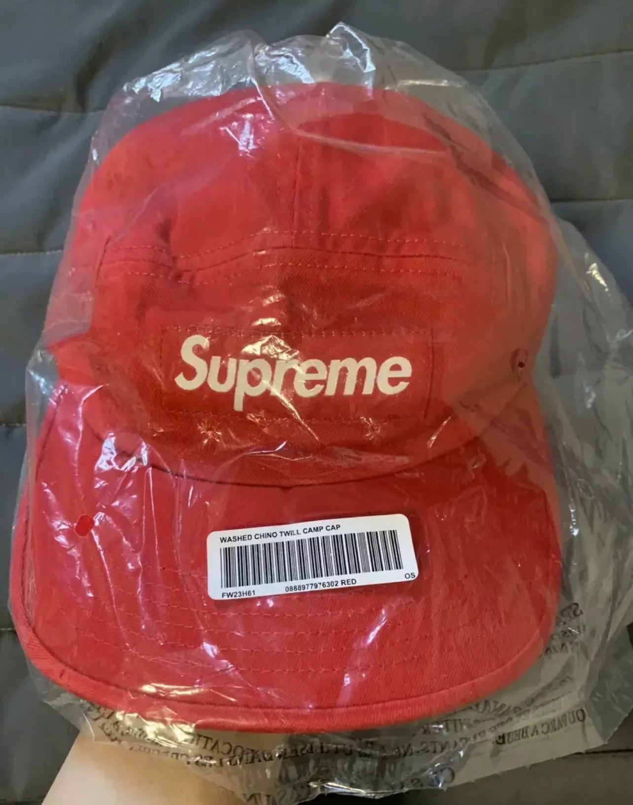 Supreme - Twill Camp Cap red