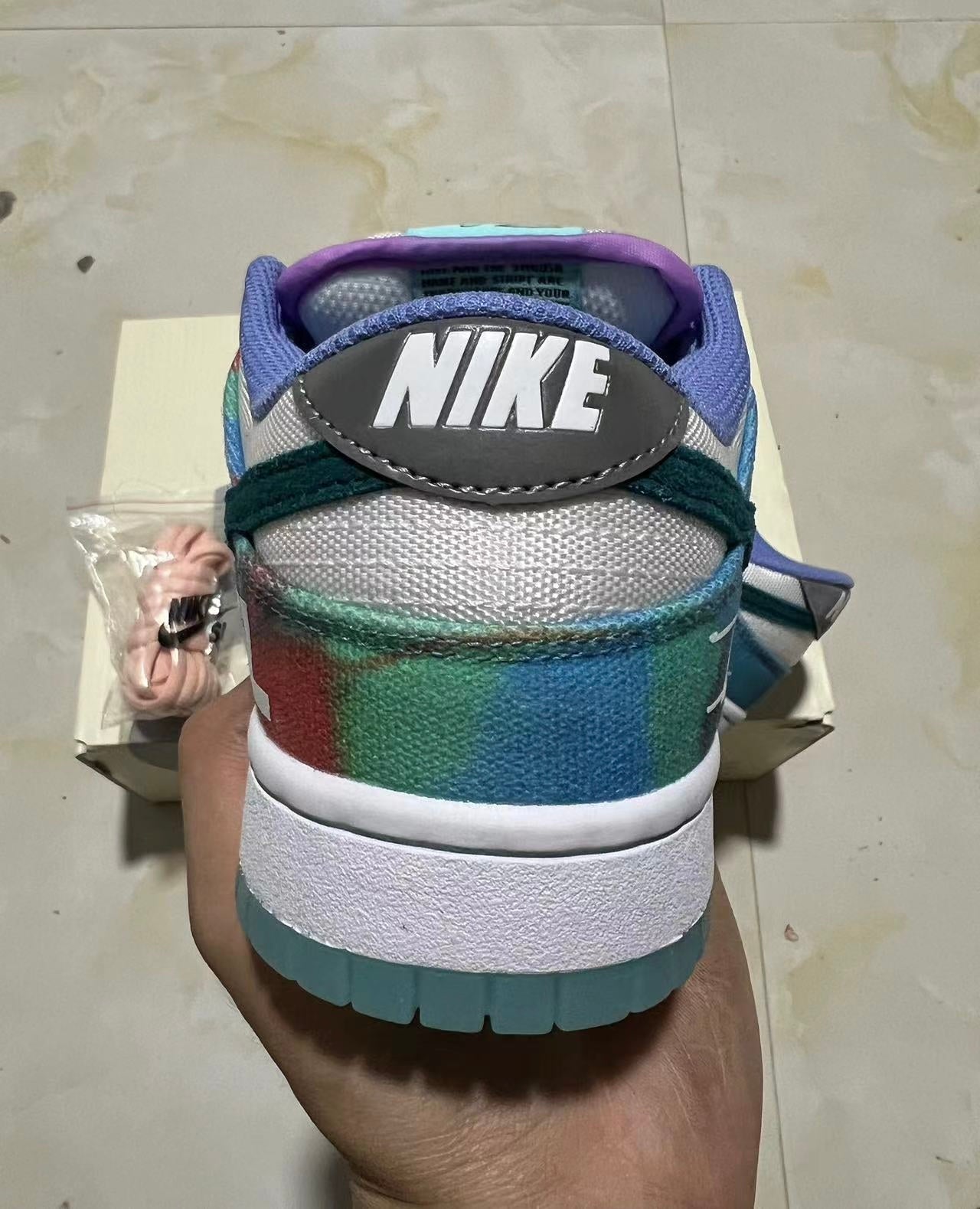 A Nike SB Dunk - Futura Laboratories Bleached Aqua