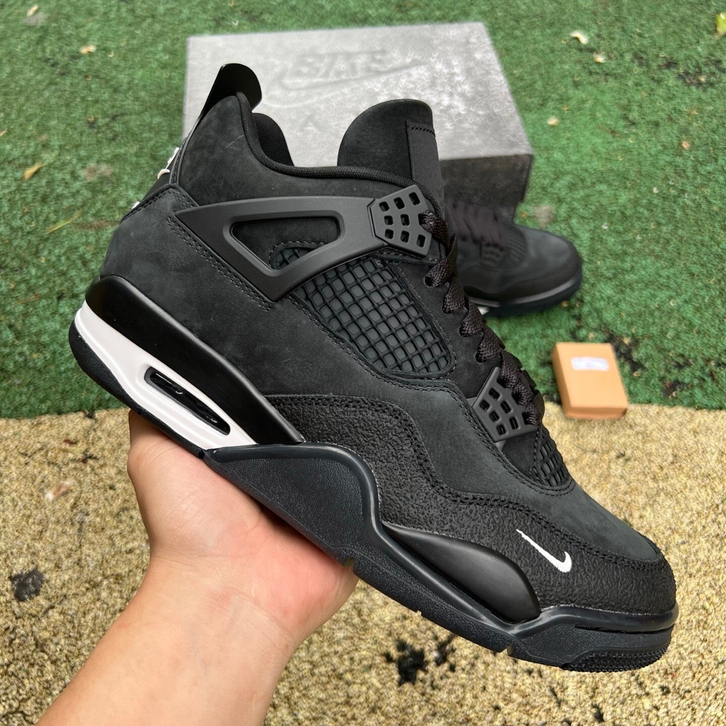 Jordan 4 - Nigel Sylvester - Firewood Black