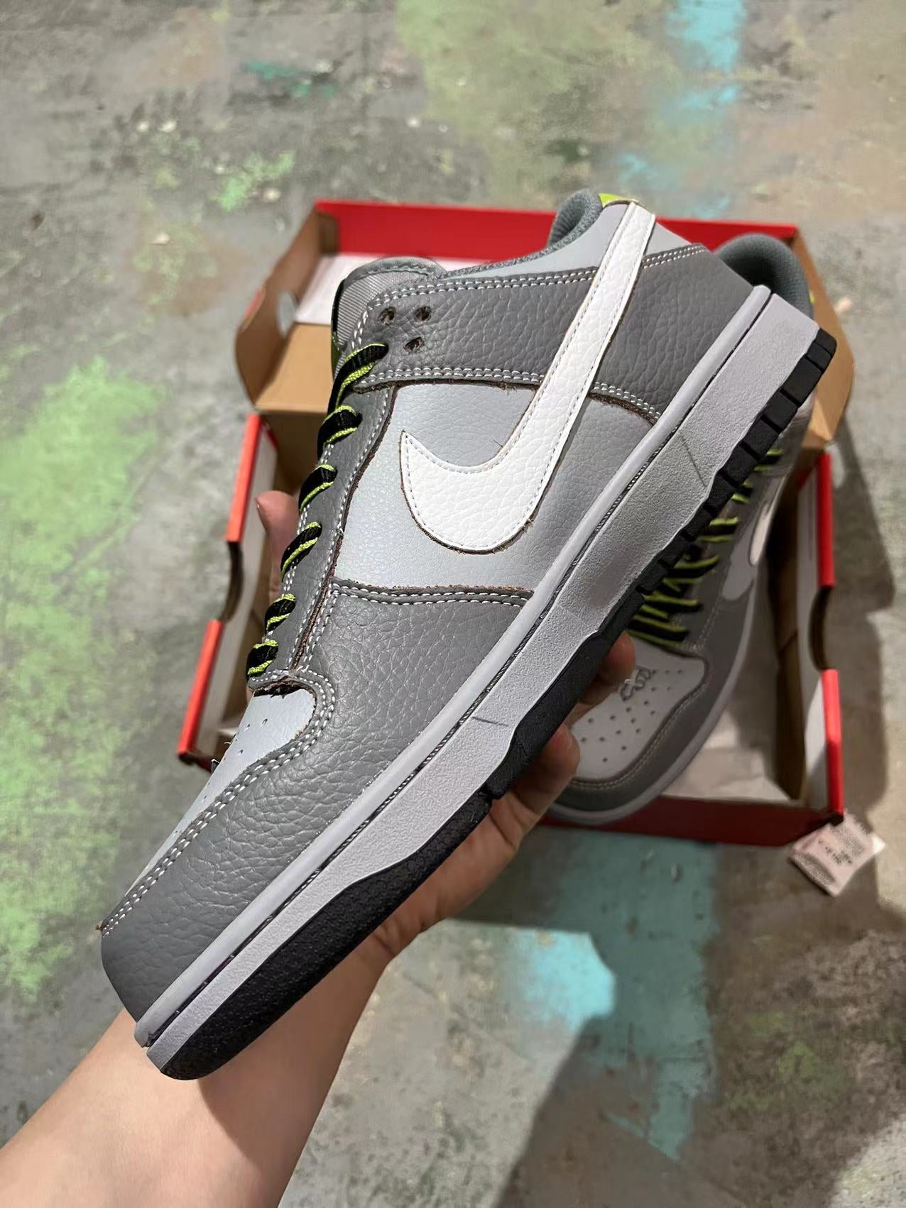 A Nike SB Dunk- HUF Wait What? Collaboration