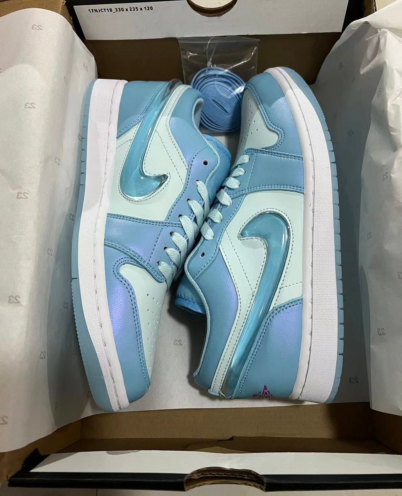 Jordan Retro 1 Low Edge Aquarius Blue