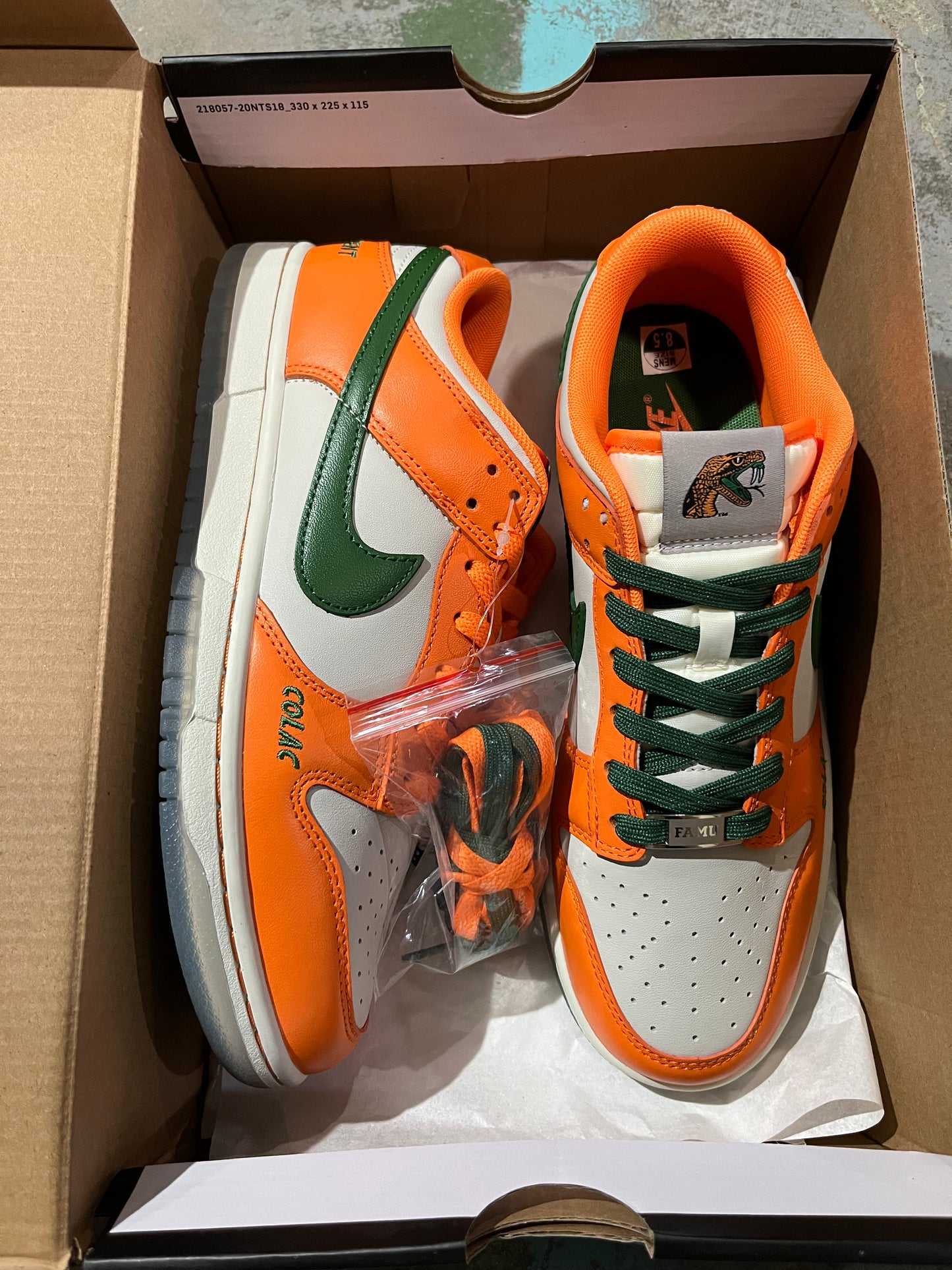 A Nike SB Dunk- Florida A&M University Rattlers