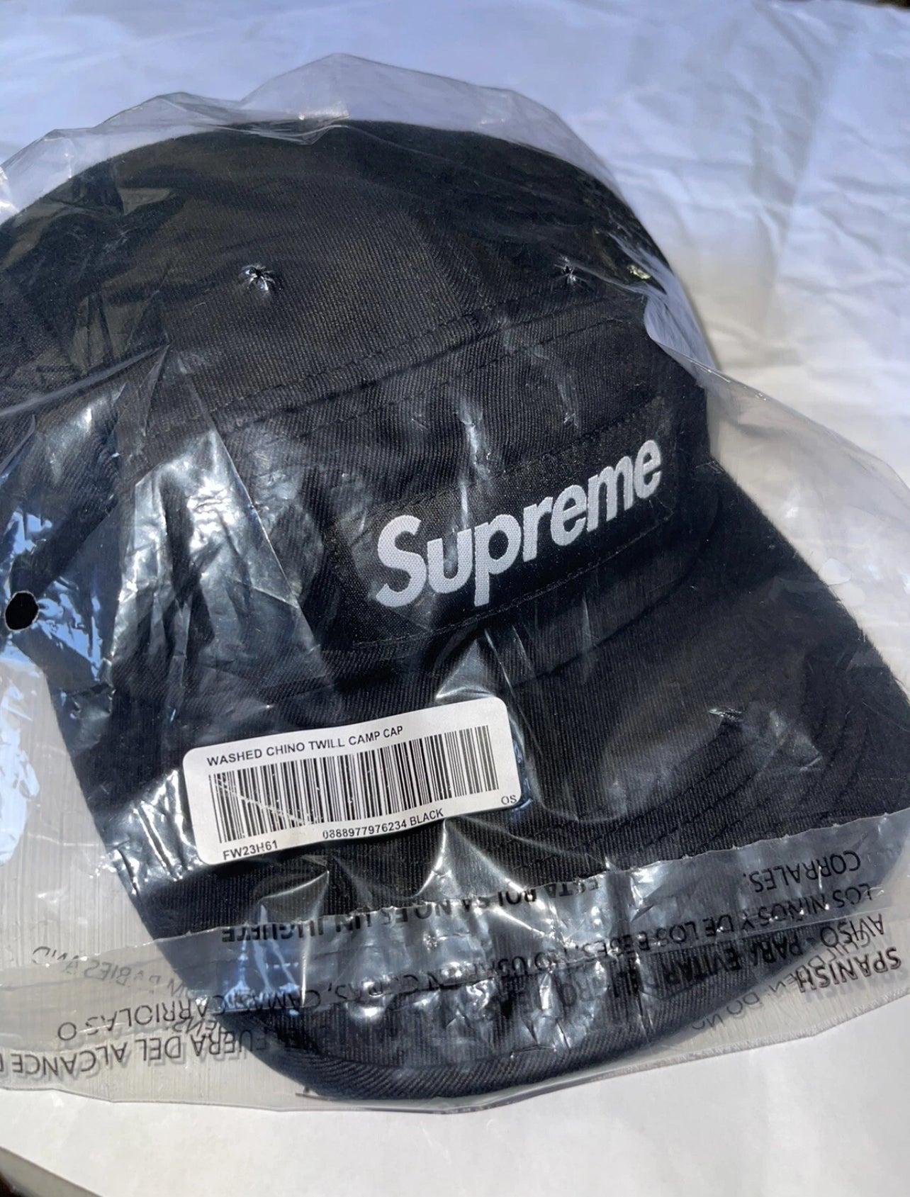 Supreme Gorra - Black Cap