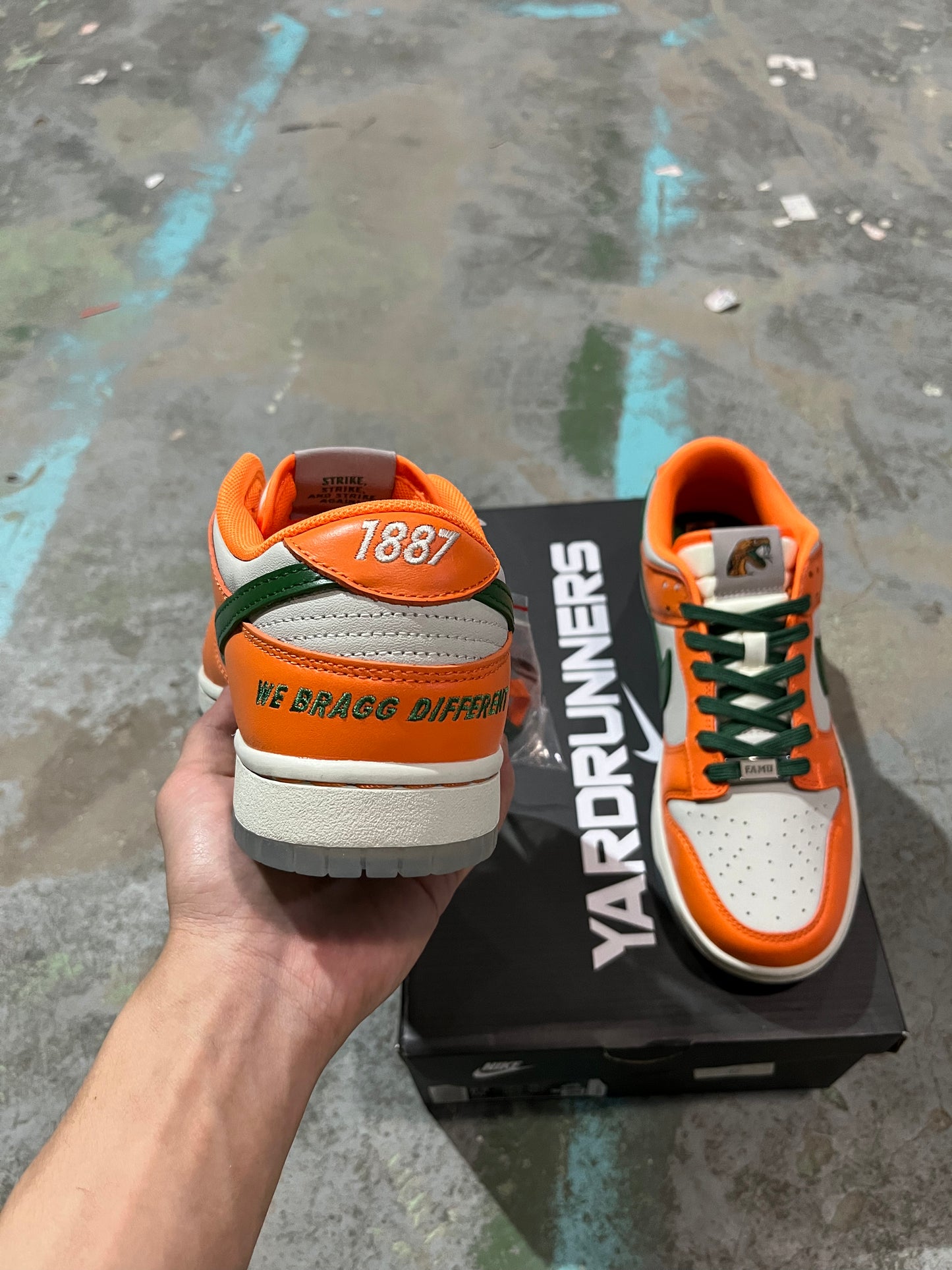 A Nike SB Dunk- Florida A&M University Rattlers