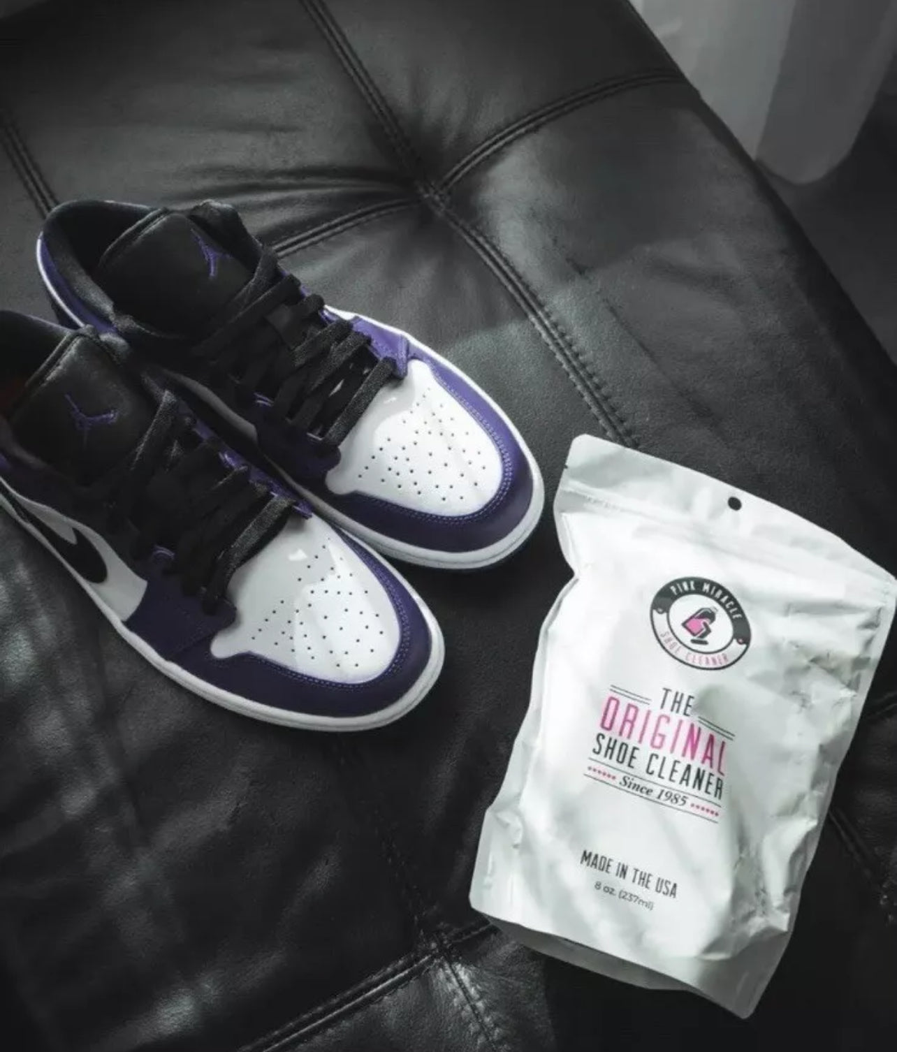 Pink Miracle shoe cleaner