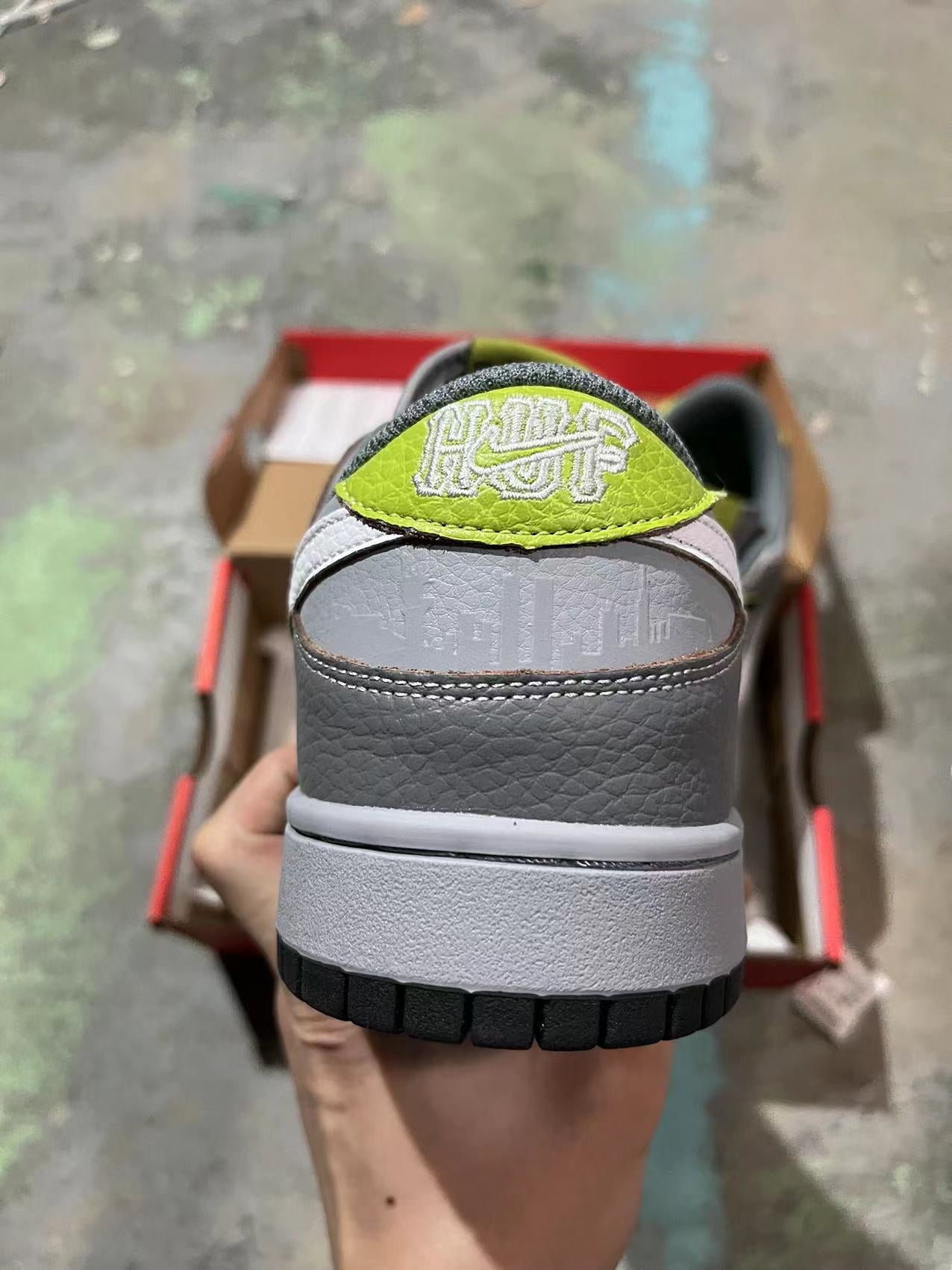 A Nike SB Dunk- HUF Wait What? Collaboration