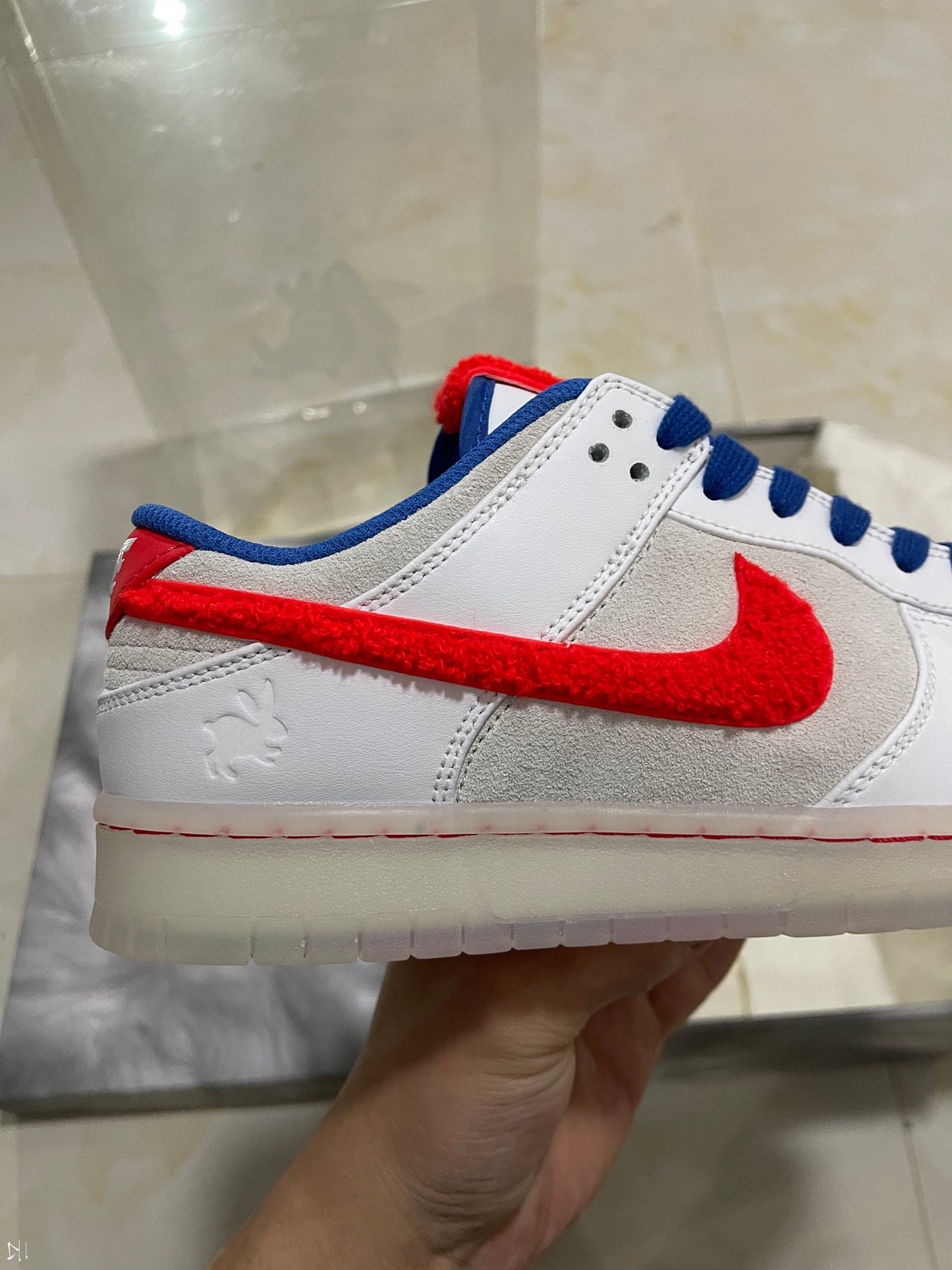 A Nike SB Dunk - Year of the Rabbit white/crimson