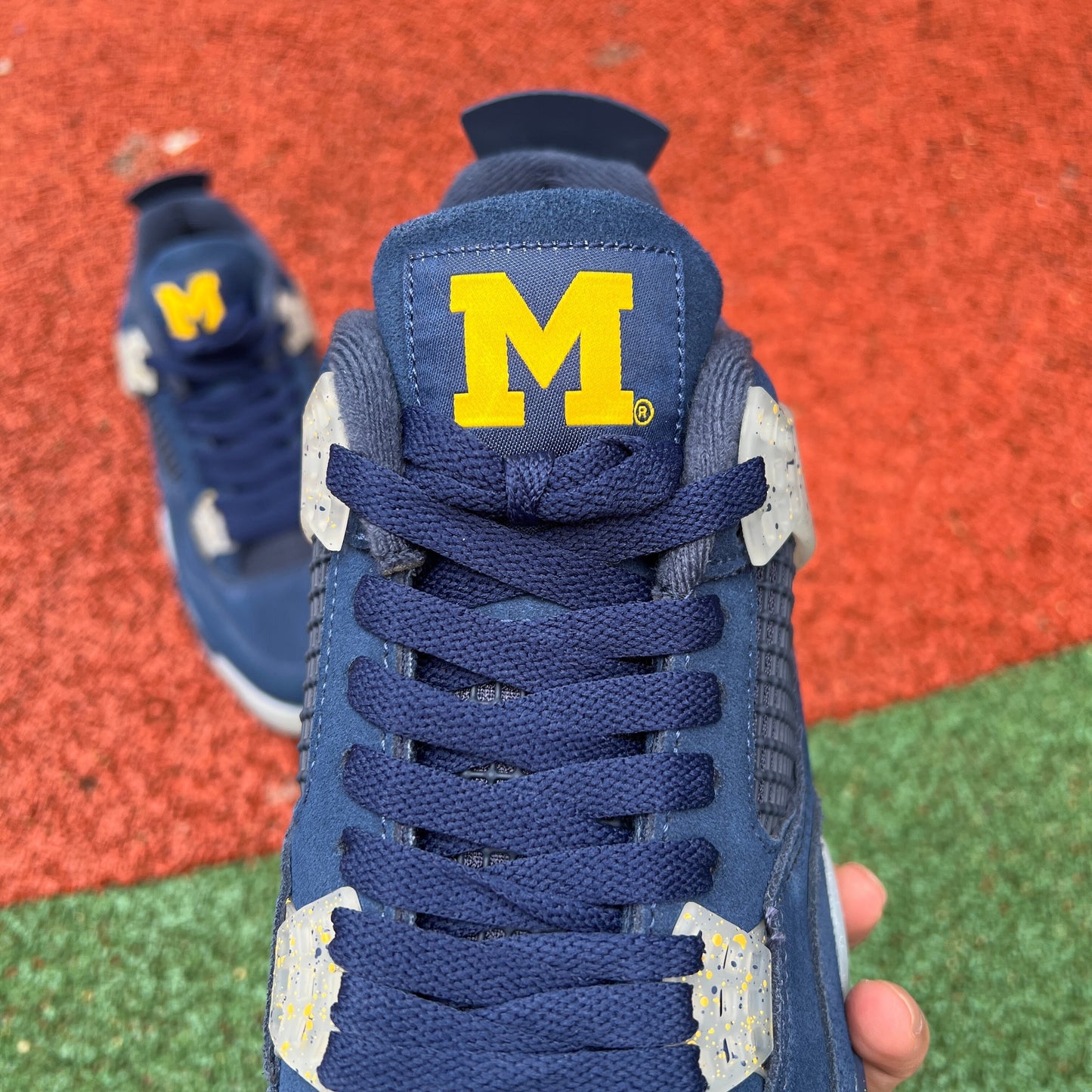 Jordan 4 - Michigan College Navy