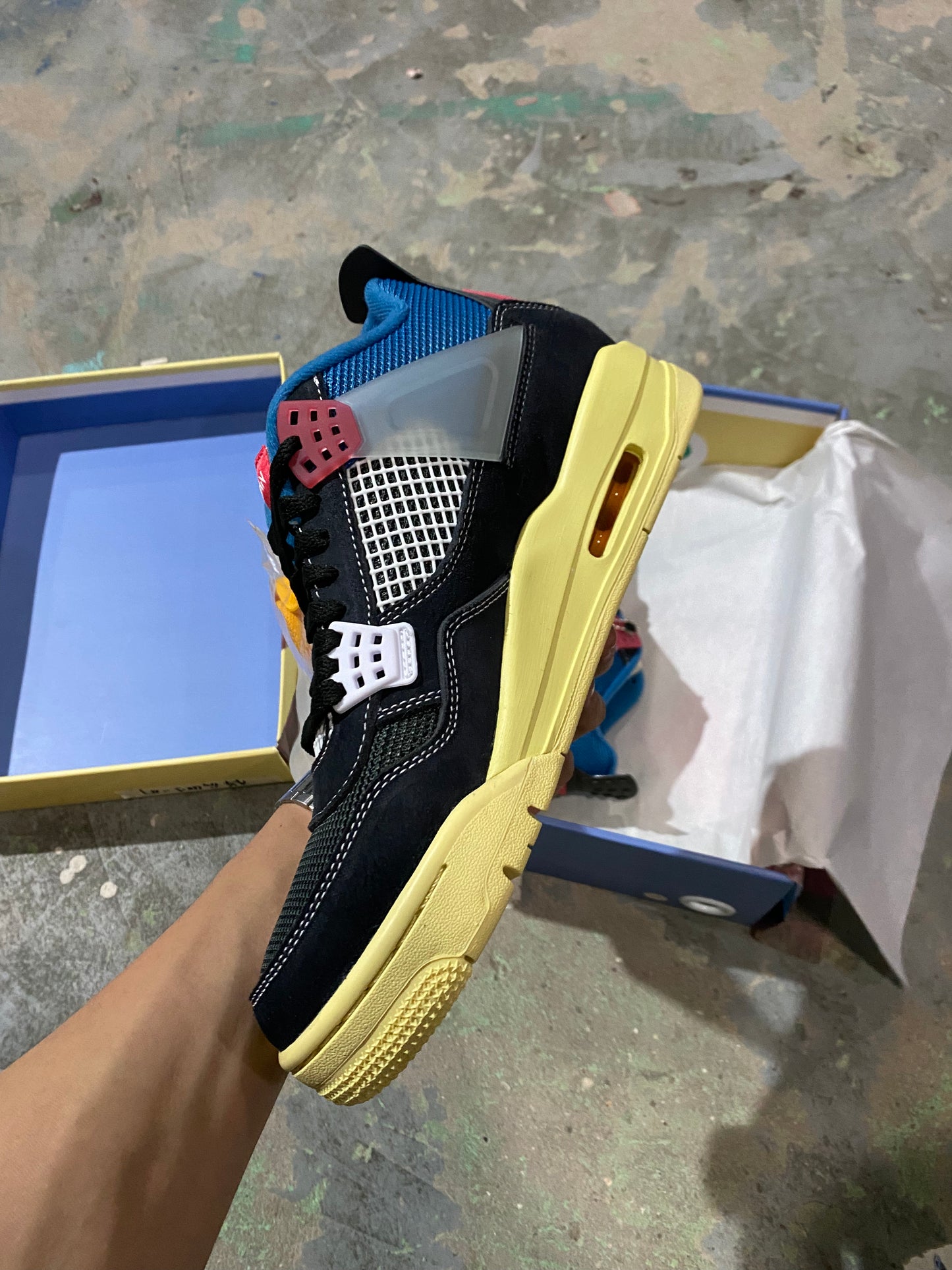 Jordan 4 - Union Off Noir
