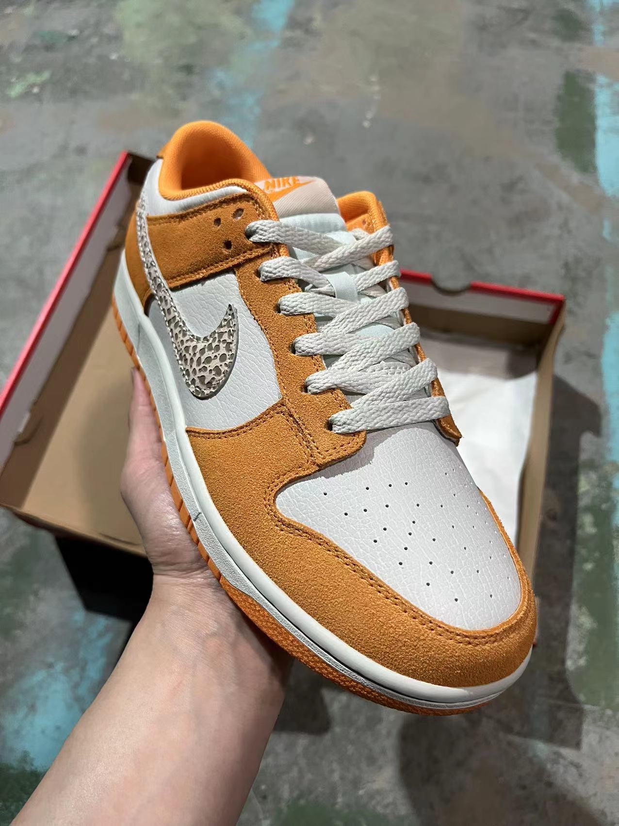 A Nike SB Dunk - Safari Swoosh Orange