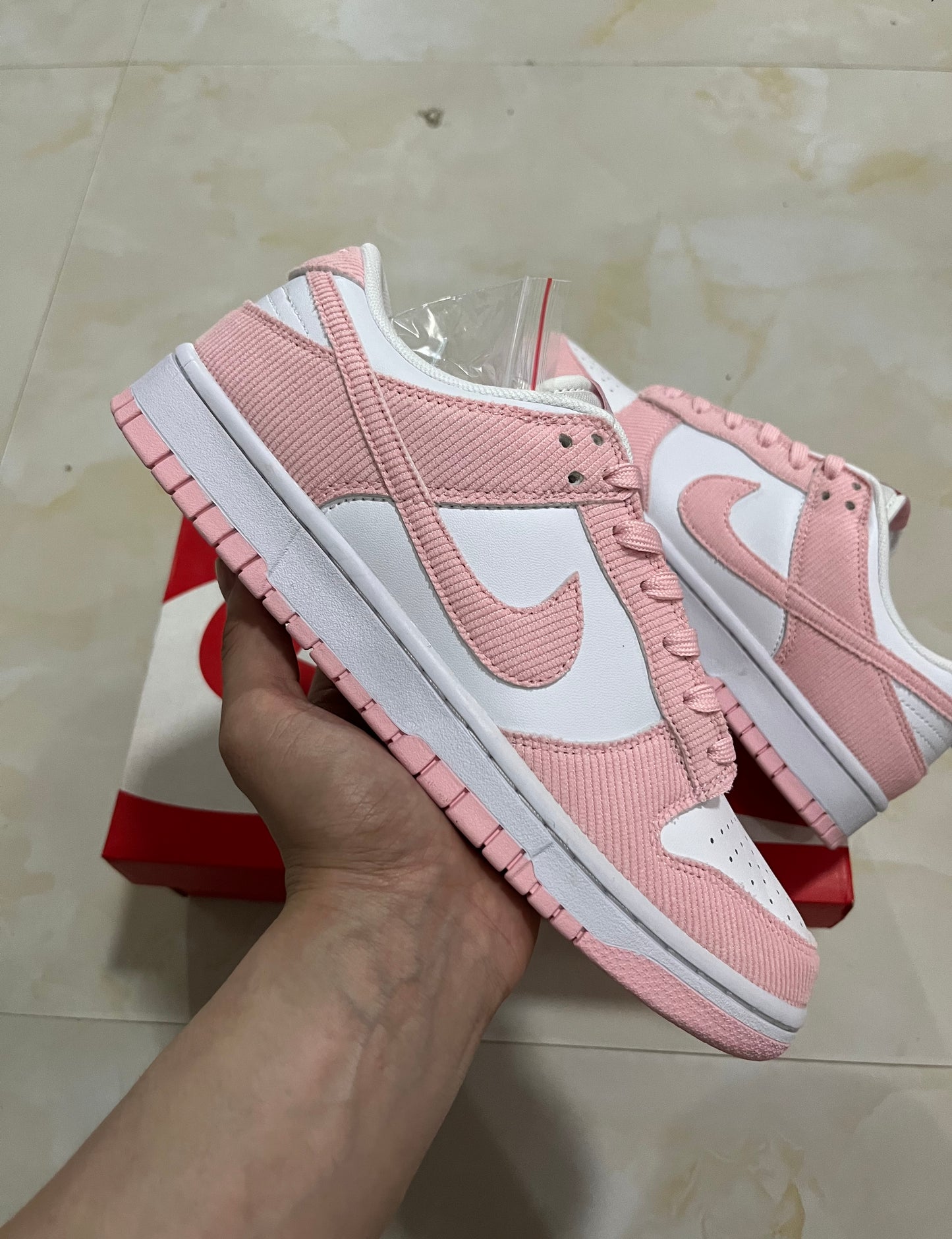 A Nike SB Dunk- Pink Corduroy