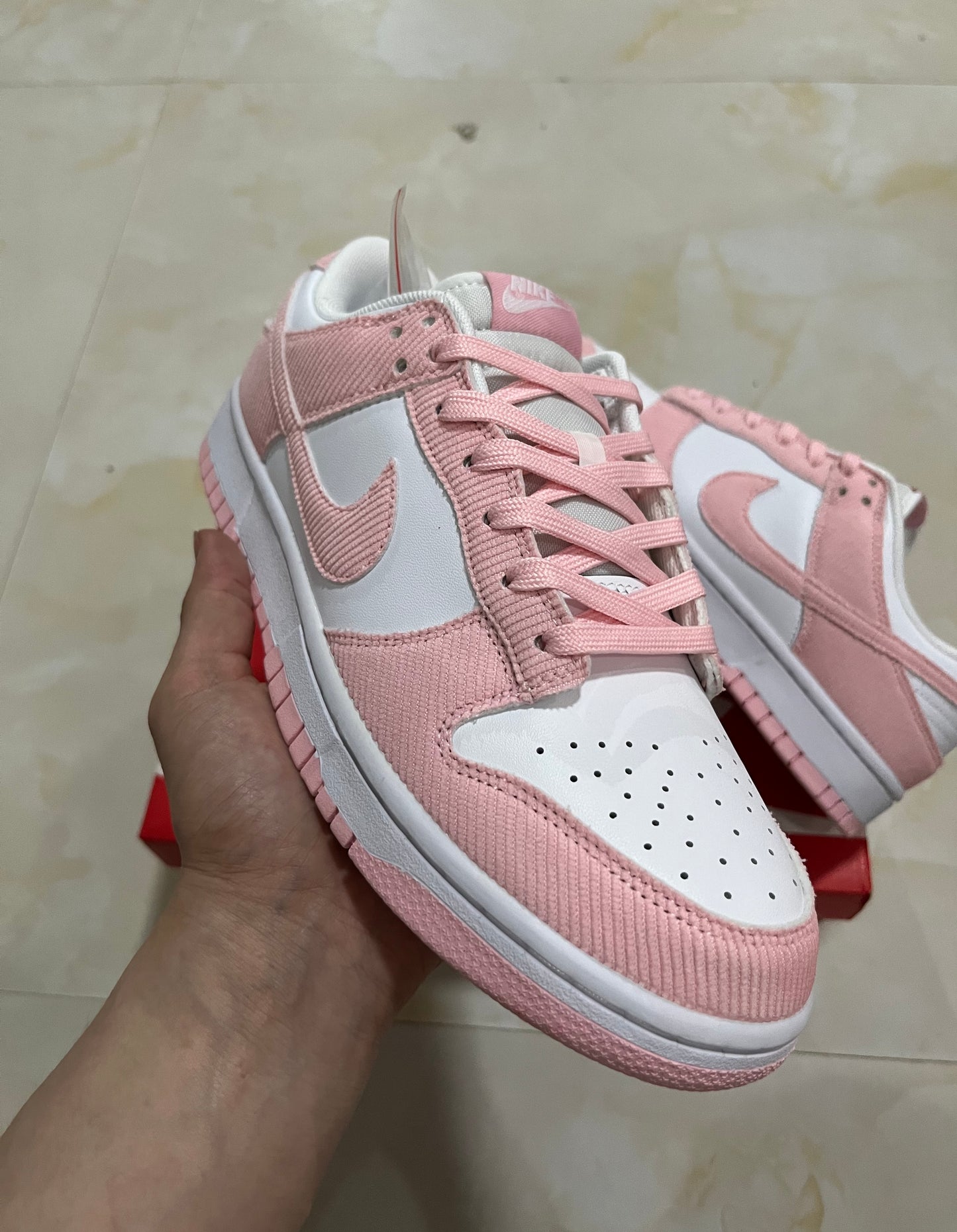 A Nike SB Dunk- Pink Corduroy