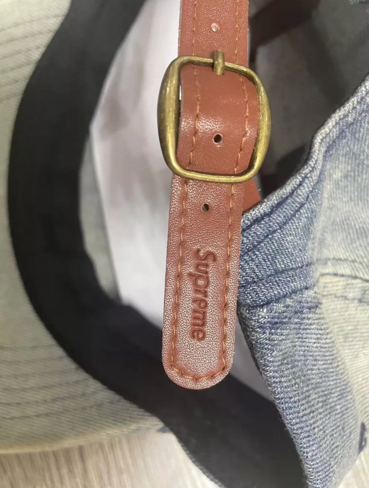 Supreme Gorra - Washed chino