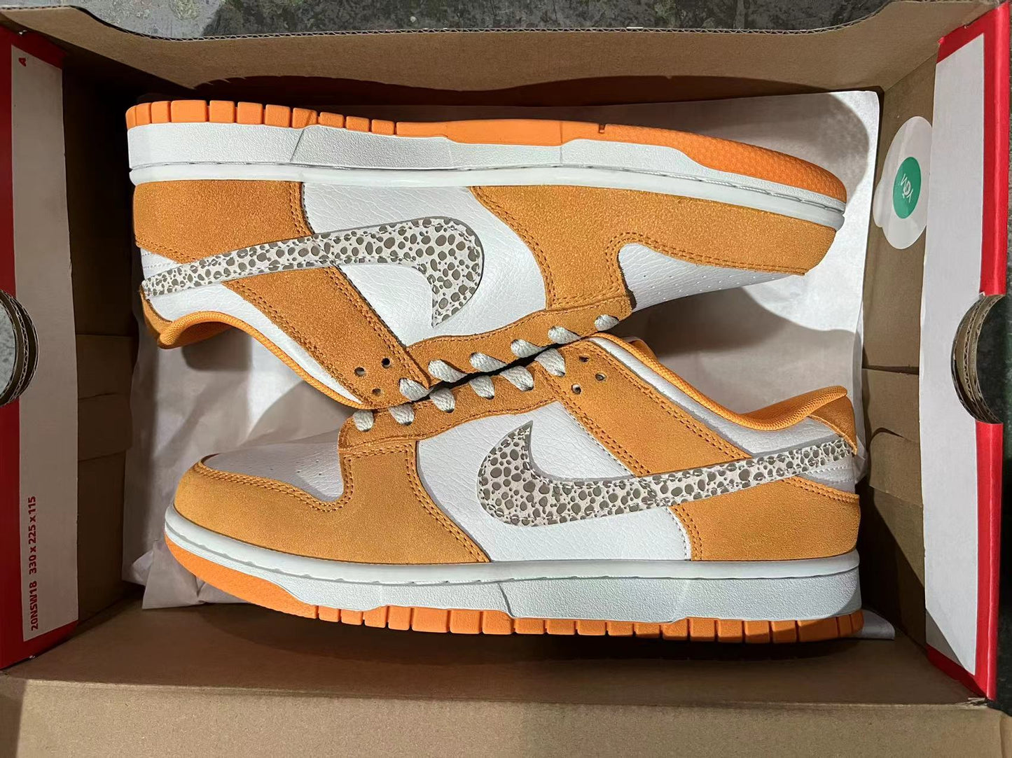 A Nike SB Dunk - Safari Swoosh Orange