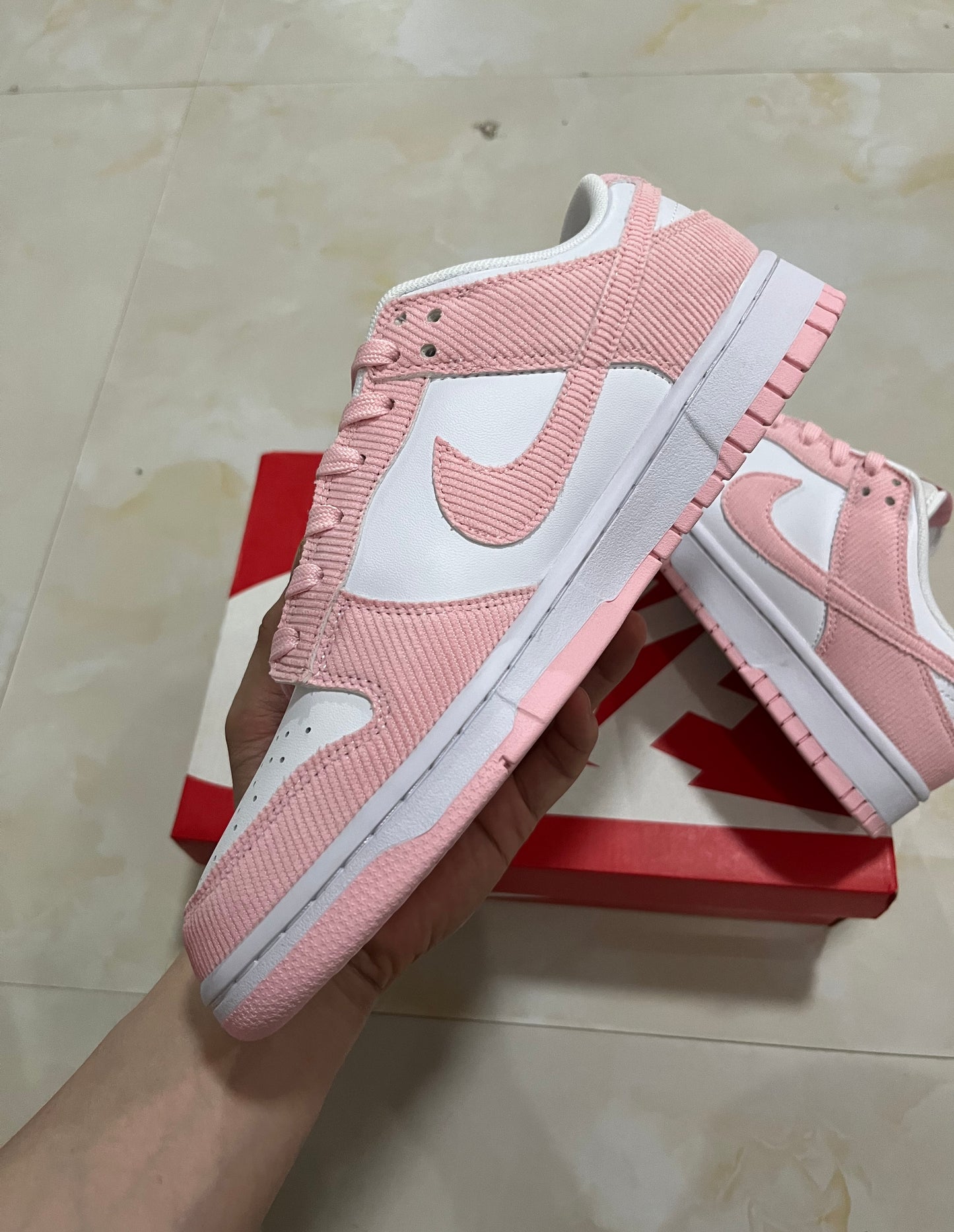 A Nike SB Dunk- Pink Corduroy